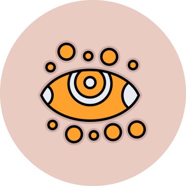 Göz simgesi vektör illüstrasyonu