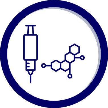 Şırınga ikonu vektör çizimi
