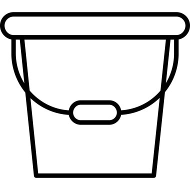 Kova. Web simgesi basit illüstrasyon