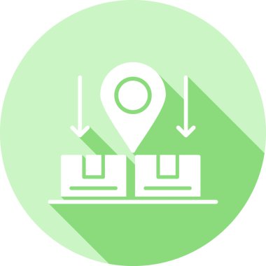 konum. Web simgesi basit illüstrasyon