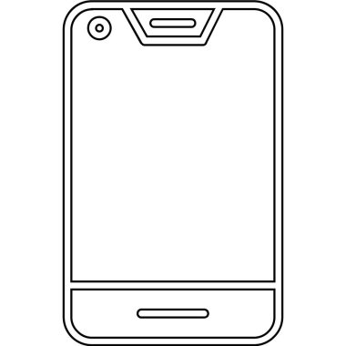 smartphone aygıt simge vektör illüstrasyon izole