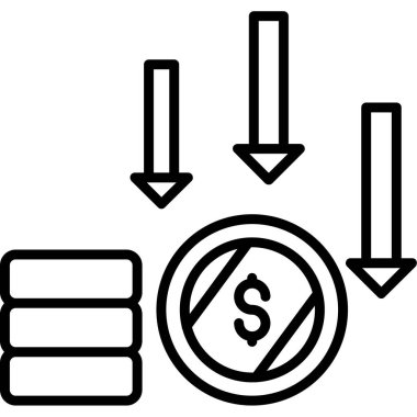 Para için. Web simgesi basit tasarım