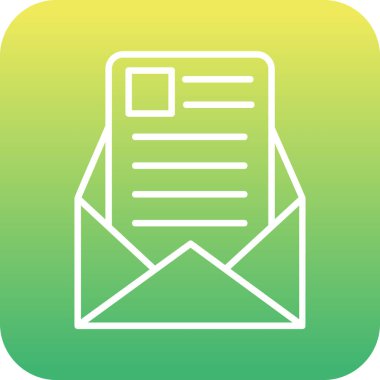 Posta simgesinin vektör illüstrasyonu