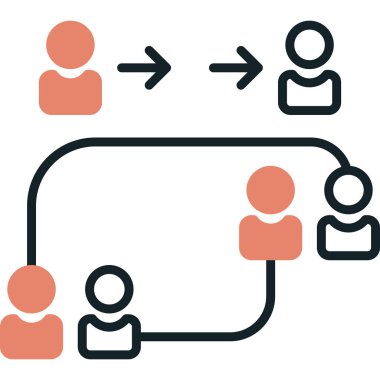 İnsan simgesinin vektör illüstrasyonu