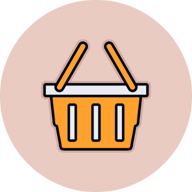 Sepet Simgesi vektör illüstrasyonu