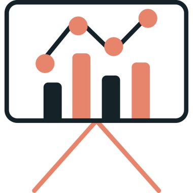 İş ve finans simgesinin vektör illüstrasyonu