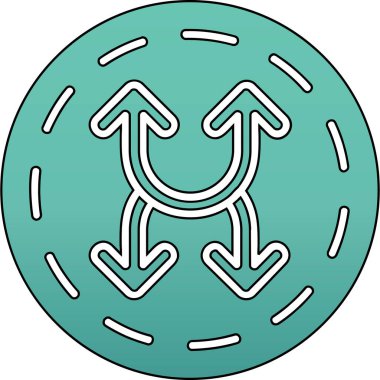 Çizgi film donutunun vektör çizimi