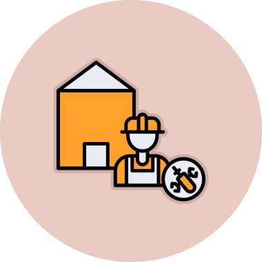 vektör yapı simgesi illüstrasyonu