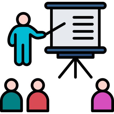 izleyici sunum izleyicisi simgesi - taslak biçimi