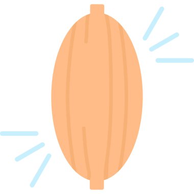 fresh coconut icon, flat style