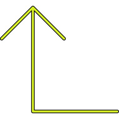 ok yukarı simge vektör illüstrasyon tasarımı