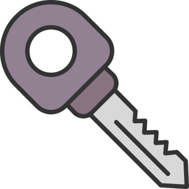 Anahtar. Web simgesi basit illüstrasyon