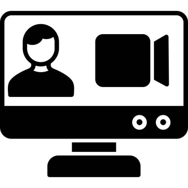 video simgesi, vektör illüstrasyonu