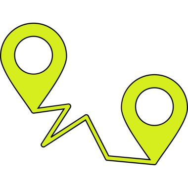 Harita işaretleyici simgesi. vektör illüstrasyonu