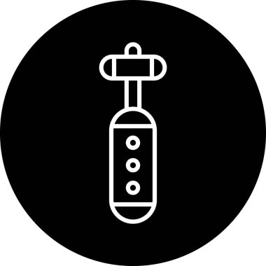 Şırınga simgesinin vektör illüstrasyonu