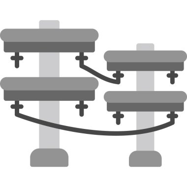 Taşıyıcı satır vektör simgesi, konsept illüstrasyon, ana çizgi işareti