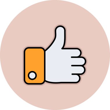 başparmak yukarı simgesi, vektör illüstrasyon tasarımı