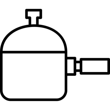 Gaz tenceresi ikonu ana hatları vektörü. Benzin deposu. gaz ısıtıcısı