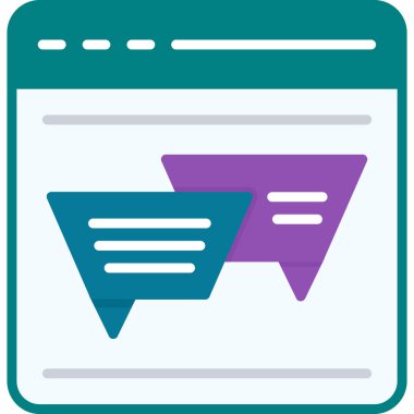 Alışveriş. Web simgesi basit illüstrasyon