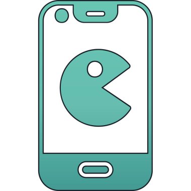 akıllı telefon simgesi vektör illüstrasyonu