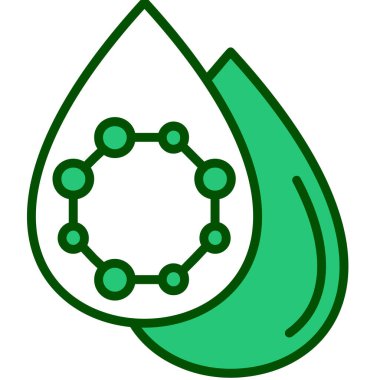 Su damlası. Basit resimleme