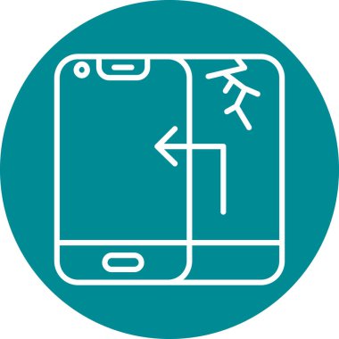 akıllı telefon simgesi vektör illüstrasyonu