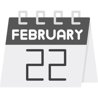 Takvim simgesi tasarımı, vektör illüstrasyonu