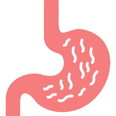 Mide. Web simgesi basit tasarım