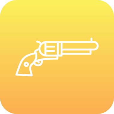 vektör tabanca illüstrasyonu