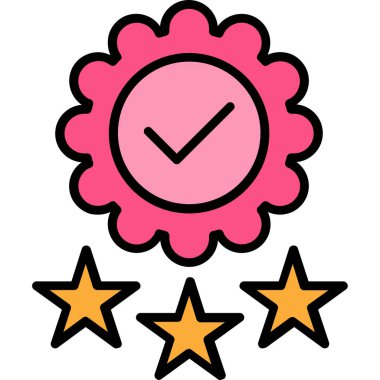 Yıldız. Web simgesi basit illüstrasyon