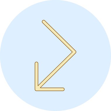 Ok. Web simgesi basit illüstrasyon