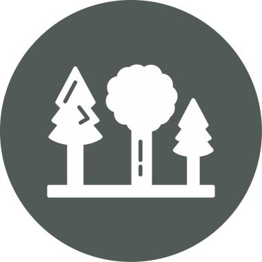 ağaç simgesinin vektör illüstrasyonu