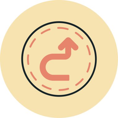 Ok. Web simgesi basit illüstrasyon