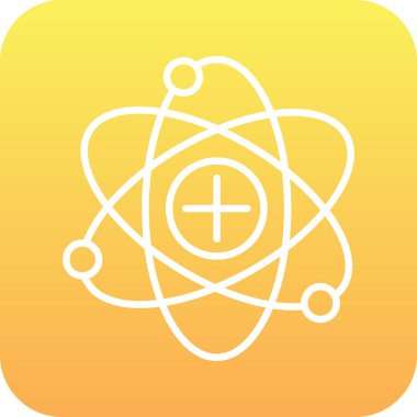 atom simgesi vektör illüstrasyonu