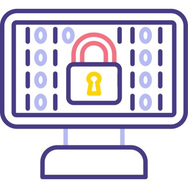 veri koruma simgesi vektör illüstrasyonu