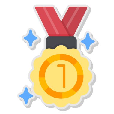 Web simgesi, vektör çizim madalya