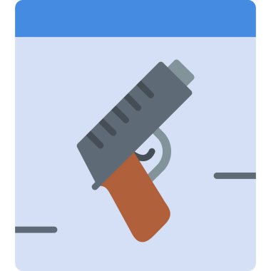 silah simgesi vektör illüstrasyonu