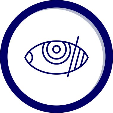 Göz simgesi vektör illüstrasyonu