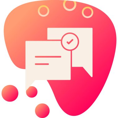 Konuş. Web simgesi basit illüstrasyon