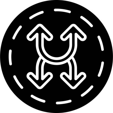 Tek bir okun vektör illüstrasyonu