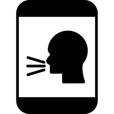 Cep telefonu. Web simgesi basit illüstrasyon