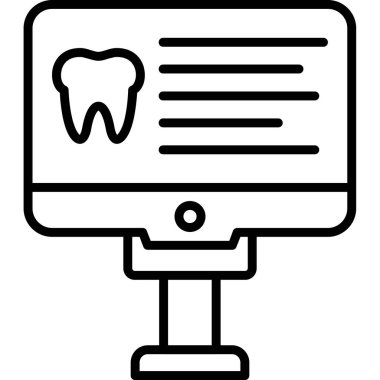 Diş. Web simgesi basit tasarım
