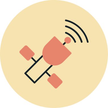 Uydu anteni. Basit resimleme