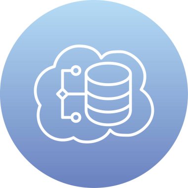 vektör bulut bilgi işlem simgesi