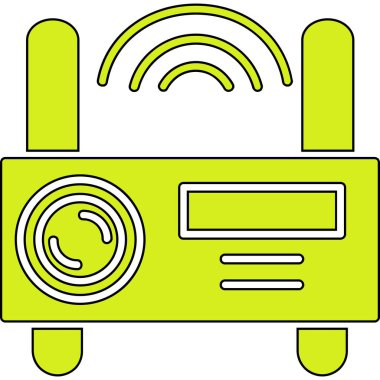 radyo simgesi vektör illüstrasyonu