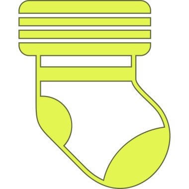 Beyaz arkaplanda beyaz ve siyah bir lambanın vektör illüstrasyonuName