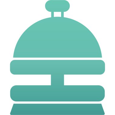 Mavi yuvarlak bir simgenin vektör illüstrasyonu