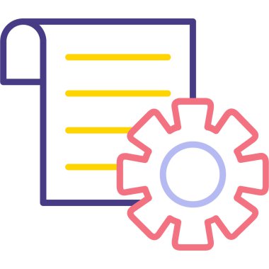 dişli simgesi vektör illüstrasyonu