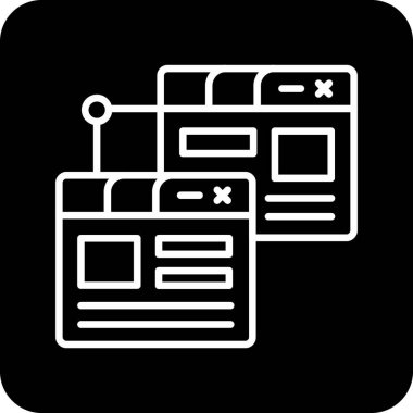 Web simgesi, vektör illüstrasyonu