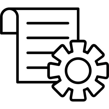 Dişliler. Web simgesi basit tasarım